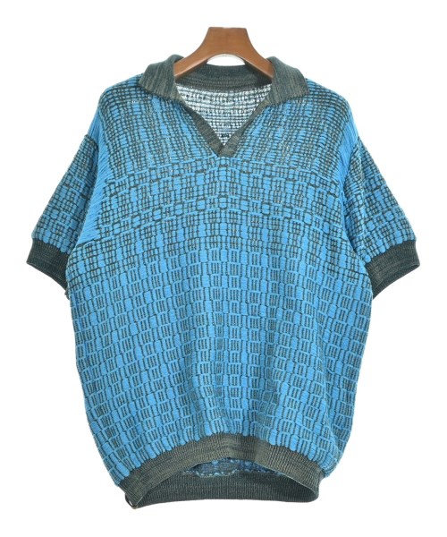 ISA BOULDER イサボールダー ニット・セーター メンズ -(XL位) 青x緑 【中古】【古着】 22,052円