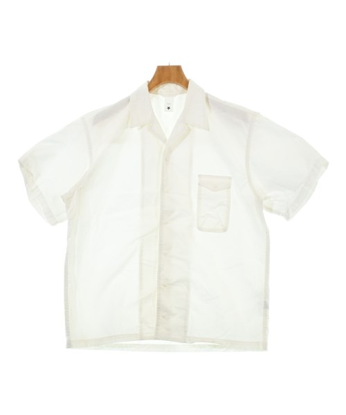 DESCENTE ddd デサントディーディーディー カジュアルシャツ メンズ S 白 【中古】【古着】