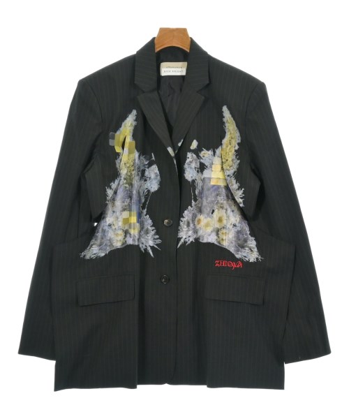 Litkovskaya リトコフスカヤ テーラードジャケット レディース 38(S位) 黒(ストライプ) 【中古】【古着】