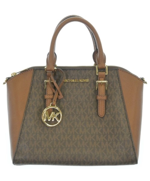 MICHAEL KORS マイケルコースハンドバッグ レディース - 茶(総柄)【中古】【古着】