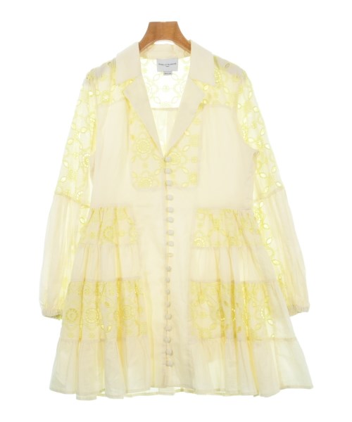 ISABELLE BLANCHE イザベルブランシュシャツワンピース レディース XS アイボリーx黄系(レース)【中古】【古着】｜RAGTAG（ブランド古着のラグタグ）