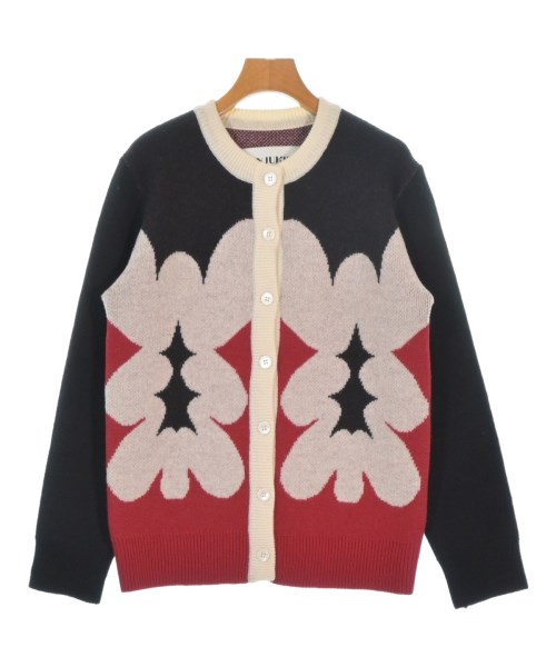 MINJUKIM ミンジュキムカーディガン レディース S/M 黒x赤x白【中古】【古着】｜RAGTAG（ブランド古着のラグタグ）