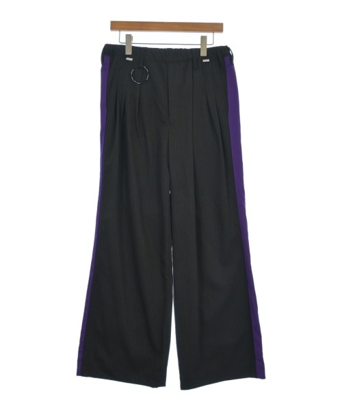 JUVENILE HALL ROLLCALL ジュベナイルホールロールコールスラックス メンズ F 黒x紫(縞模様)【中古】【古着】