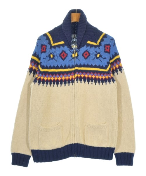 Polo Ralph Lauren ポロラルフローレンカーディガン メンズ M 青x象牙色x紺等(ノース)【中古】【古着】