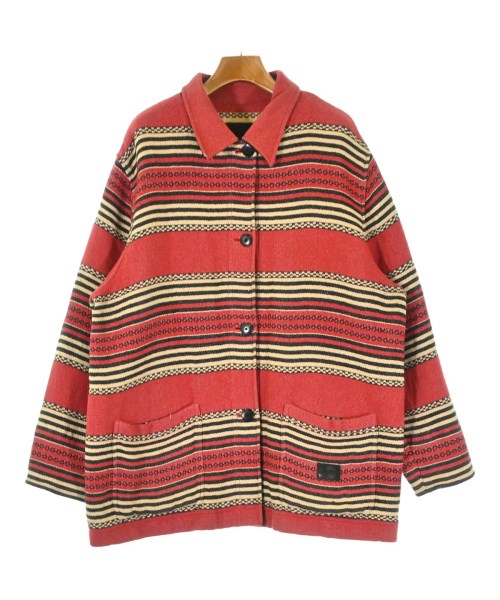 Ralph Lauren ラルフローレンブルゾン（余分の物） メンズ 2X(XXL位) 赤xベージュx黒(間借り人)【中古】【古着】