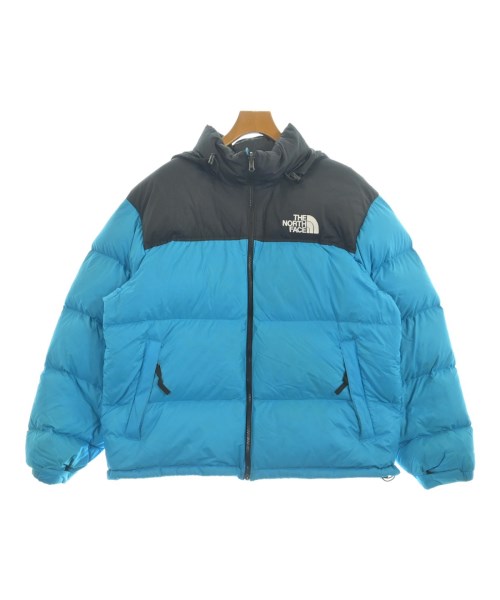 THE NORTH FACE ザノースフェイスダウンジャケット/ダウンベスト メンズ XL 青x黒【中古】【古着】