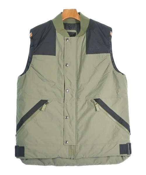 THE NORTH FACE ザノースフェイスダウンジャケット/落ち込む限りない メンズ XL カーキx黒【中古】【古着】
