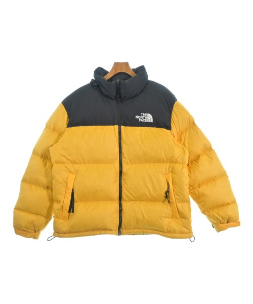 THE NORTH FACE ザノースフェイスダウンジャケット/落ちこむより良い メンズ XL 黄x黒【中古】【古着】