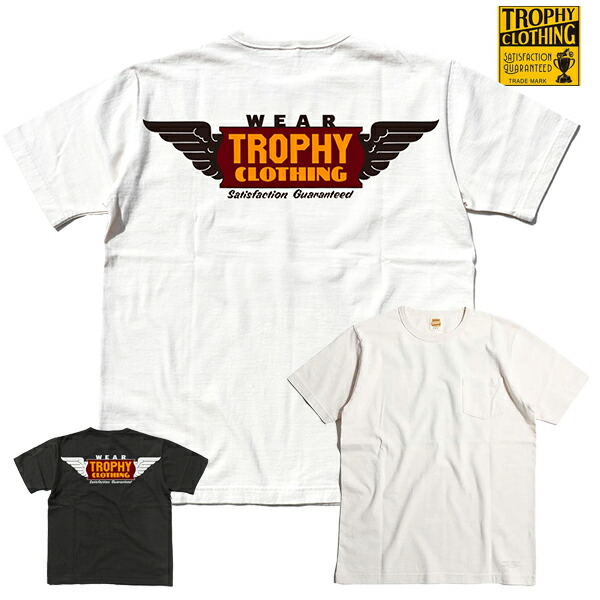 トロフィークロージング TROPHY CLOTHING TR24SS-213 Tシャツ Wing Logo OD Tee 半袖 ラバープリント バイカー プリント ロゴ バインダーネック 硫化染め 日本製 アメカジ ワーク メンズ 7,942円