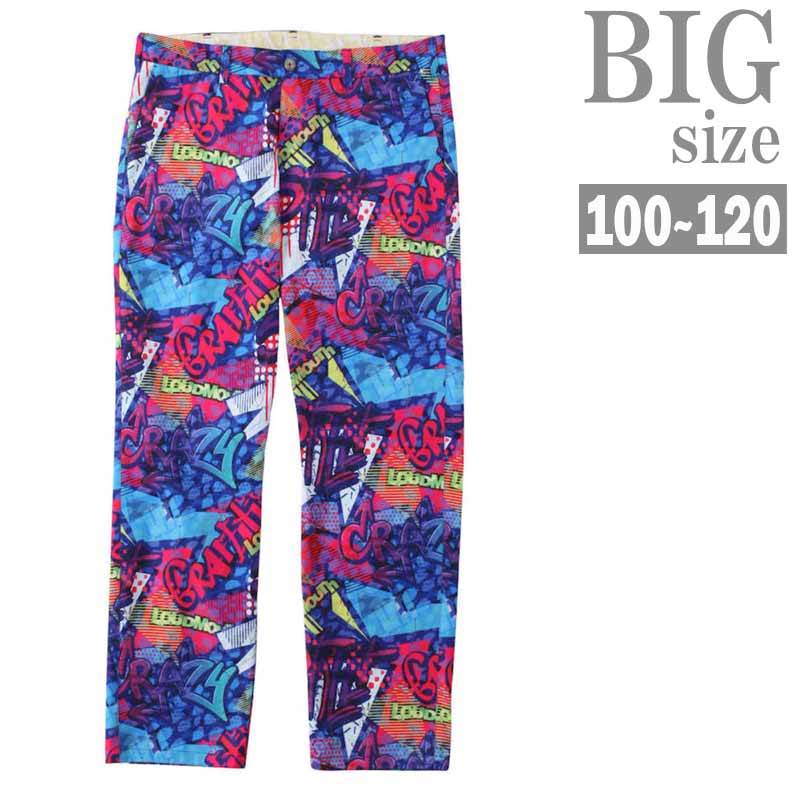 楽天市場】ストレッチパンツ 総柄 大きいサイズ メンズ LOUDMOUTH