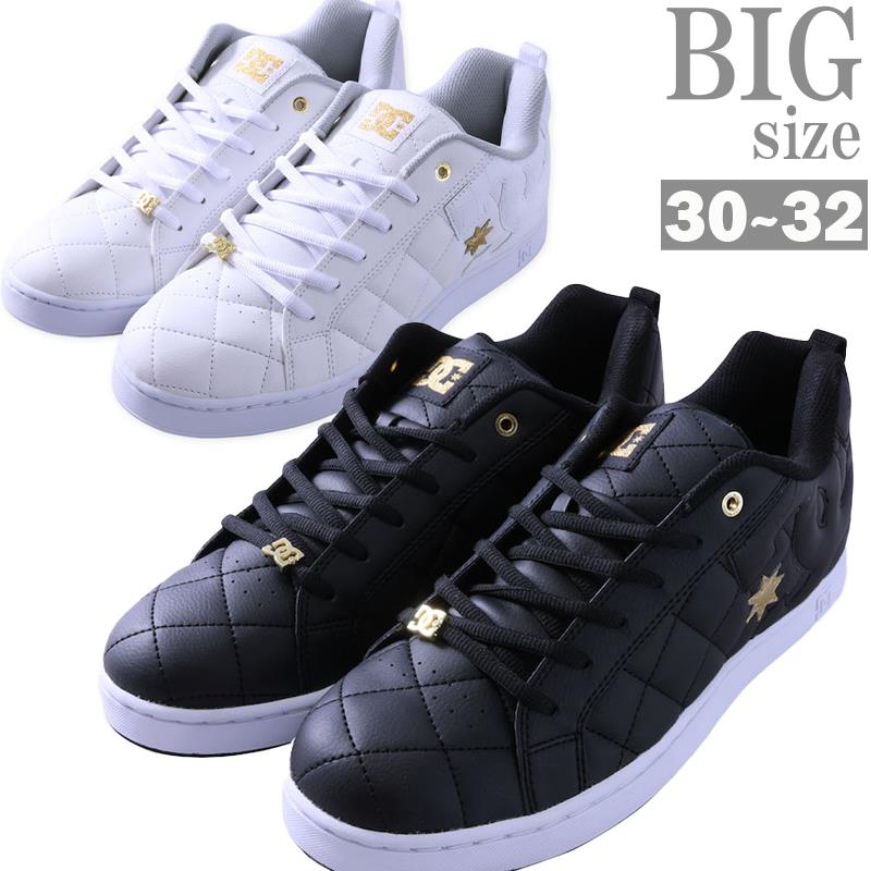 シューズ DCSHOES 馬鹿でかい大きさ メンズ スニーカー キルティング ロゴタイプ 付属品 なめし革 C060922-06