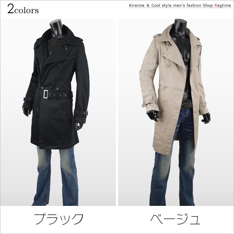 トレンチコート メンズ ロング コート ロングコート ロングコート ダブル 春 ダブル 秋 スプリングコート ロング 03 Ragtimeトレンチコート メンズ ロング コート ロングコート ダブル 春 秋 スプリングコート ブラック ベージュ