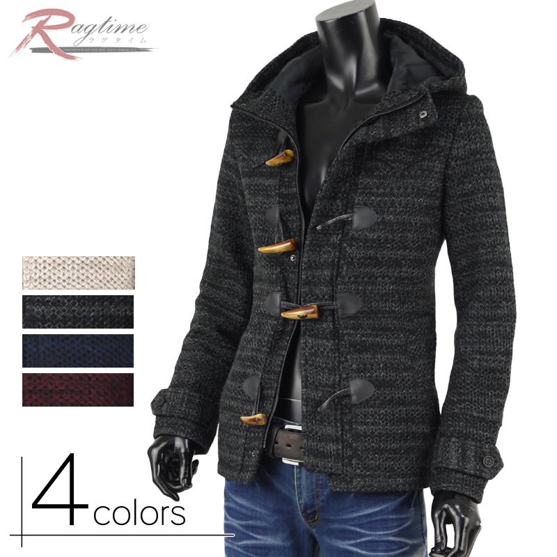 楽天市場 ニットコート ダッフルコート ダッフル ダッフルコート メンズ ニットアウター 冬 V 02 Ragtime