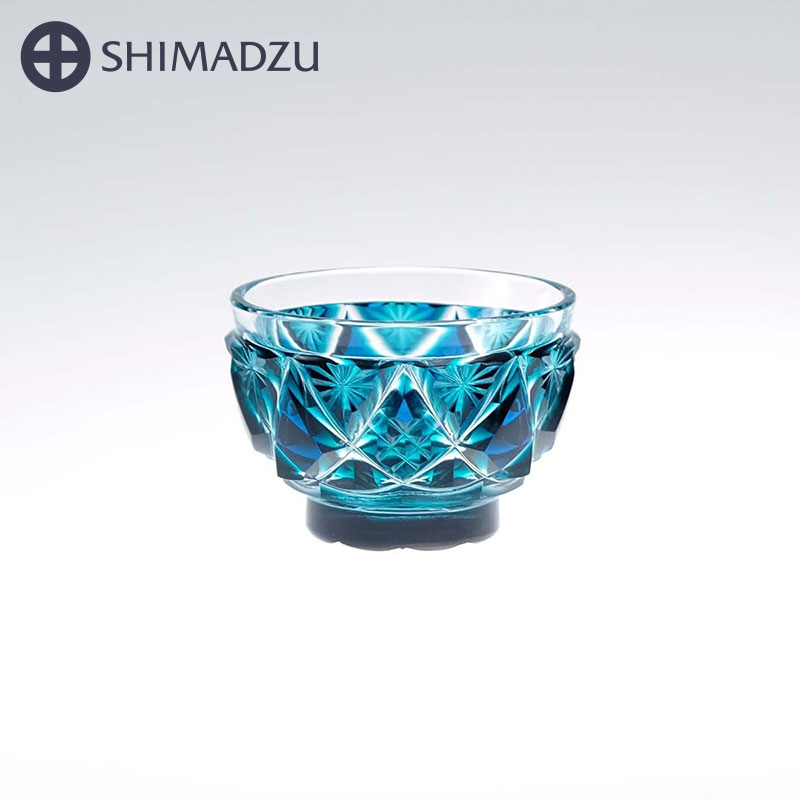 薩摩切子 二色酒盃 寿恵瑠 ルリ緑 島津薩摩切子 薩摩ガラス工芸 鹿児島 島津興業 送料無料