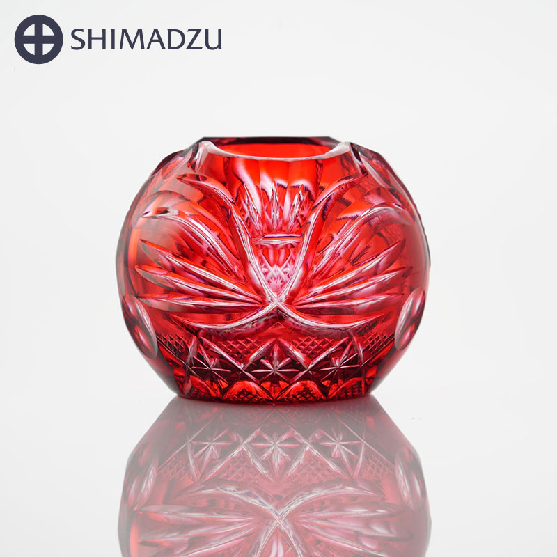 薩摩切子 笑猫 金赤 島津薩摩切子 薩摩ガラス工芸 鹿児島 島津興業 送料無料