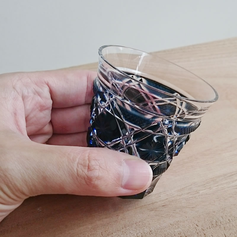 【楽天市場】島津興業 創作 薩摩切子 冷酒グラス/藍【鹿児島】【薩摩切子】：SATSUMA