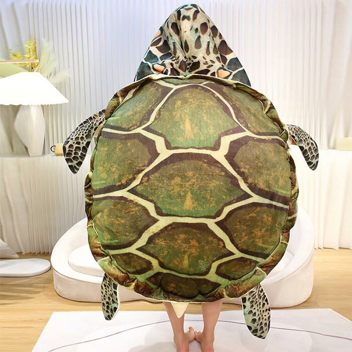 おもしろ 着ぐるみ 動物 仮装 亀着ぐるみ抱き枕 動物ぬいぐるみ コスプレ仮装 亀甲服 亀クッション 着用可能 ウミガメ 海亀 カメ