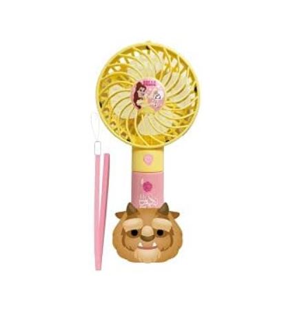 Y's キャラクター 台座付 ハンディファン ミニ 扇風機 2way おもちゃ (美女と野獣)画像