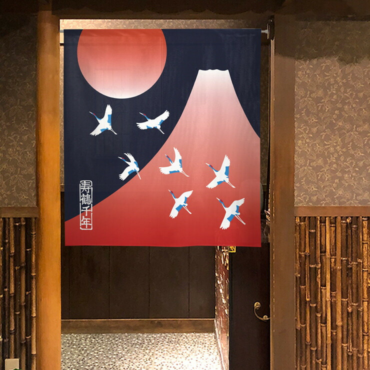 楽天市場】【和風のれん】市松模様【幅85cm×長さ90cm】SD-COS 14538