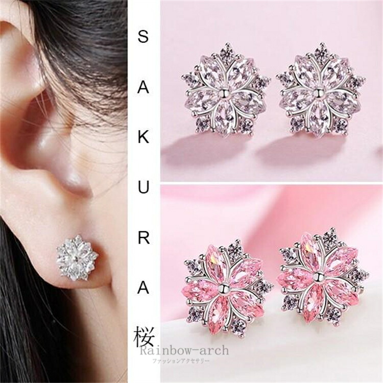 楽天市場】0.1ct ピンクダイヤ 天然 ピアス PG K18ピンク