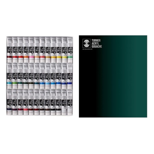 ターナー色合い(Turner Color) アクリル樹脂ガッシュ 36色書き割り AG02036C 20ml(6号)