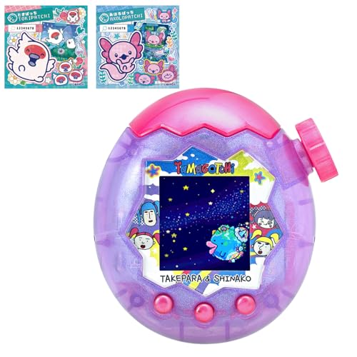 [バンダイ(BANDAI)] Tamagotchi Paradise - Purple Sky 竹下☆ぱらだいす＆しなこ特別書き割り（排他的権利：『滅多に無い科学研究所ステッカー：潮どきぱっち』＆『滅多に無い科学研究所ステッカー：あほろぱっち』付き添い人）客体年歯 6才以上 たまごっちエデンの園