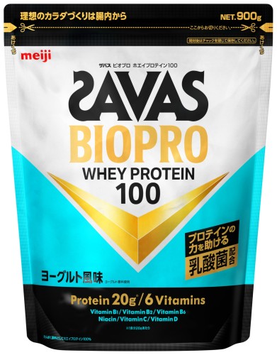 ザバス (SAVAS)BIOPRO ホエイプロテイン100 発酵乳味わい 900g 乳酸菌組みあわせる 明治