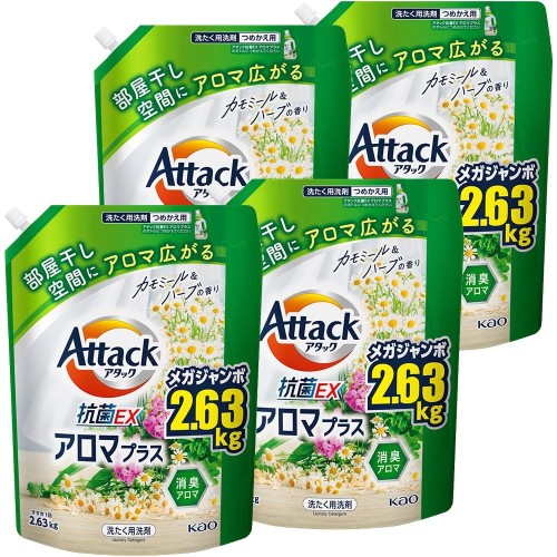 殴り込み 容れもの売りわたす 抗菌EXアロマプラス つめかえ用 2630g×4個