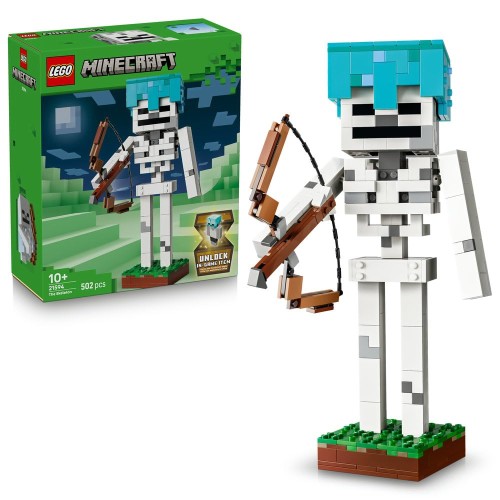 レゴ(LEGO) マイン手工芸品 スケルトン 遊び道具 遊び道具 生まれ落ちる日 差し上げ物 差しつかえる お坊っちゃん 御姉さん 赤ちゃん 10歳 11歳 12歳 小学生 マイクラ Minecraft グッズ 室内装飾 オシャレ 21594