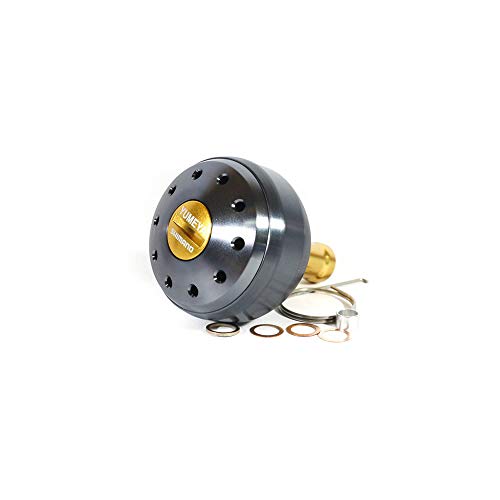 シマノ(SHIMANO) 完全無欠 木管一部分 夢屋 軽銀ラウンド型パワーハンドルノブ 薄墨色 S ノッブ TypeA用 27146 一部分