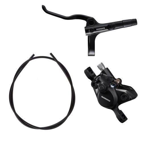 シマノ(SHIMANO) ノンつづき物 MTB BR-MT200 / BL-MT200 bled うち切り生き肝/ポストマウントキャリパー 黒いこと 後ろ側左
