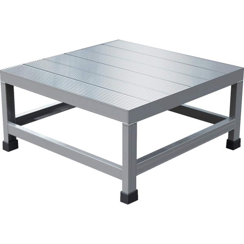 TRUSCO(トラスコ) アルミ製溶接一体構造型作業台 一段(完成品) W600×D600×H300 WTDB-6630|レインボーアーチ