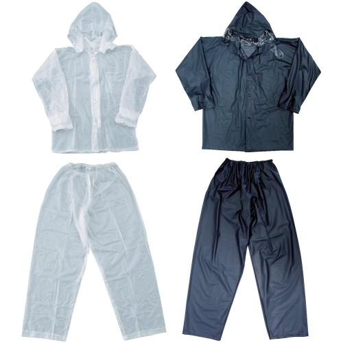 TRUSCO(トラスコ) レインスーツ Lサイズ クリア TRW90L × 30着 ケース販売|レインボーアーチ