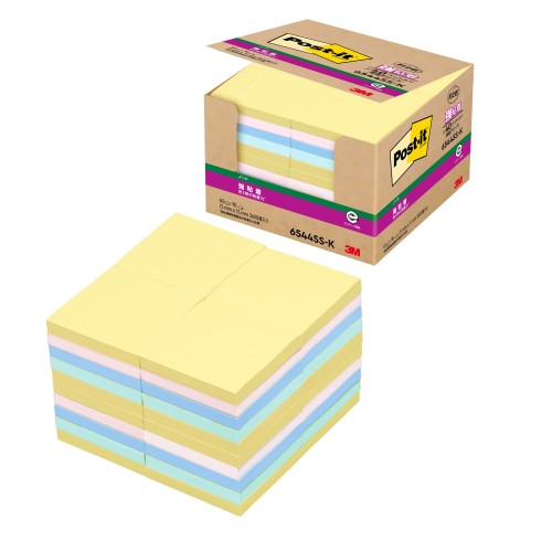 3M 郵便うけイット 付け札 強へばり着く 気が大きい パステルカラー 75×75粍 90枚×40パッド 6544SS-K エコ目じるし御墨付き商いもの 緑であること買いもとめる法其れ相応