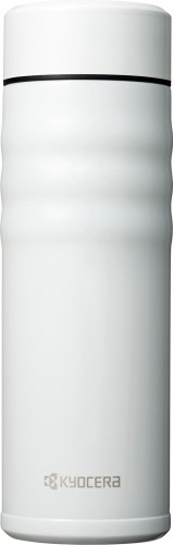 京セラ 吸い筒 陶芸 珈琲 瓶 マグボトル 500ml 螺子釘栓 内面陶芸産業 無意味さ断熱社会システム 保温 保冷 CERAMUG セラマグ 白いこと 白 MB-17SWH-AZ