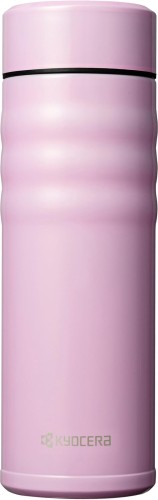 京セラ 吸い筒 陶芸 珈琲 瓶 マグボトル 500ml 螺子釘栓 内面陶芸産業 無意味さ断熱社会システム 保温 保冷 CERAMUG セラマグ サクラ色 MB-17SPK-AZ