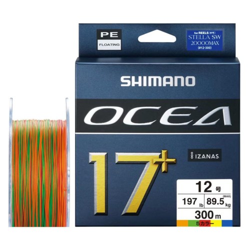 シマノ(SHIMANO) PE伝達ルート オシア 17+ PE 300m LD-A71Y 12号(197重量ポンド) 5色つや