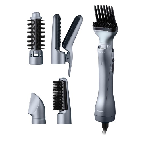 パナソニック エアースタイラー Air styler nanocare くるくるドライヤー ナノ世話をする 外国で当て嵌める可 ナノイー ノーブルグレー EH-KN9L-H