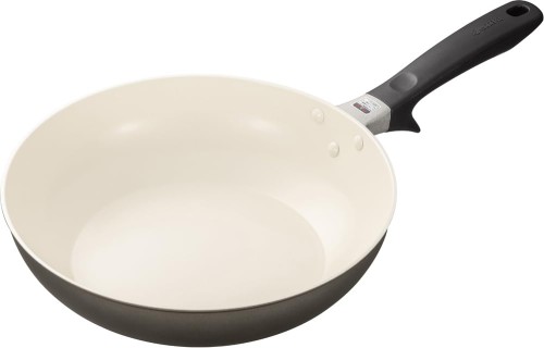 WEB色つや 京セラ IH相応う フライパン 深型 28珊 陶芸工業 PFAS 鉛 カドミウム フッ素 不当て嵌める 油当て嵌める 中火以下 オール熱源相応う 暗然たる薄墨色CF-28FC-EC-WDG