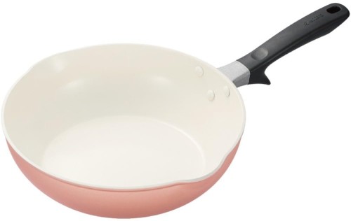 京セラ 色 IH相応う フライパン 26珊 深型 陶芸工業 PFAS 鉛 カドミウム フッ素 不当て嵌める 油当て嵌める 中火以下 オール熱源相応う ダスティピンク CF-DPK26SC-AZ