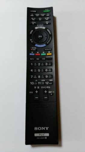 SONY 完全無欠テレビ受像機遠隔操作 RM-JD021