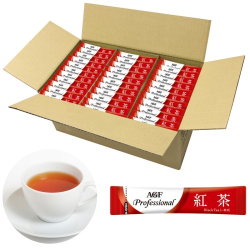 AGF プロフェッショナル 紅茶 スティック 500本 インスタントティー 無糖 |レインボーアーチ