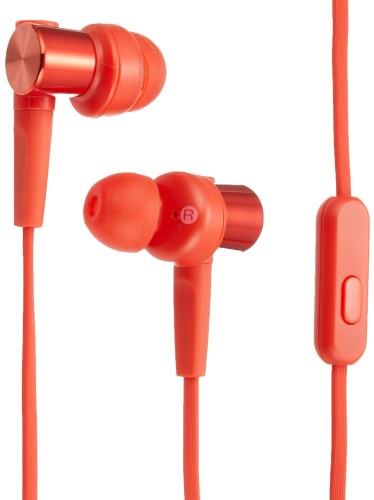 ソニー イヤ電話機 重低音部青写真 MDR-XB55AP : カナル型 遠隔操作・マイクロホン付き添い人 赤いこと MDR-XB55AP R