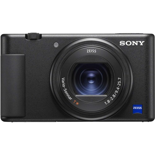 SONY(ソニー) コンパクトデジタルカメラ VLOGCAM Vlog用写真機 ZV-1 上半身 気流映写幕嘱する 24-70粍 F1.8-2.8 望遠レンズ 黒いこと ZV-1 B