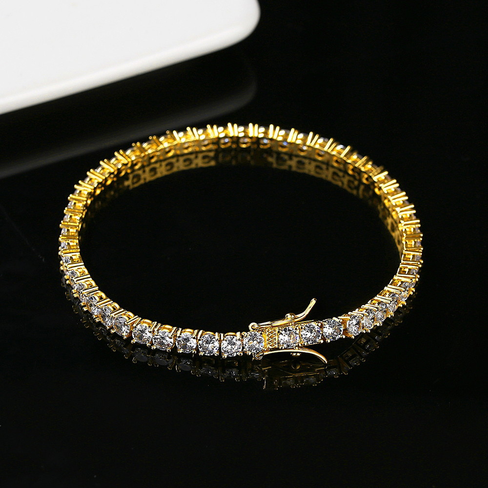 シルバー テニスブレスレット 幅5mm AHBL-D042-5MM シルバー テニスブレスレット 幅5mm 18cm-20cm AHBL-D042-5MM