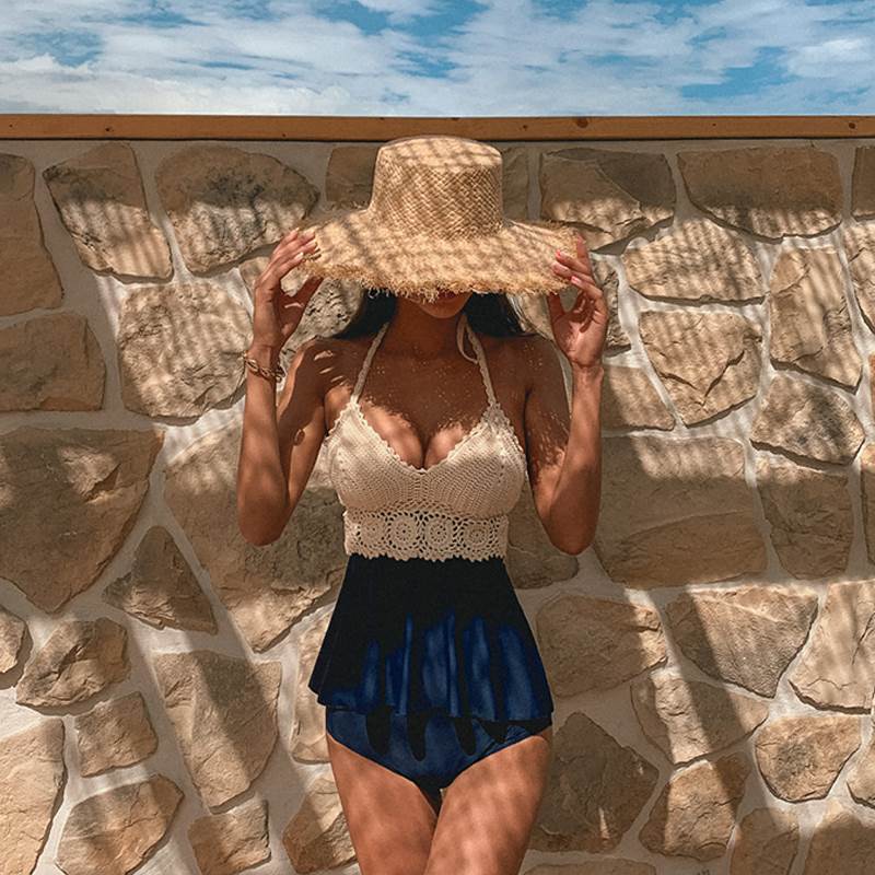楽天市場】ビキニ BIKINI 水着 かぎ編み クロシェ タッセル boho