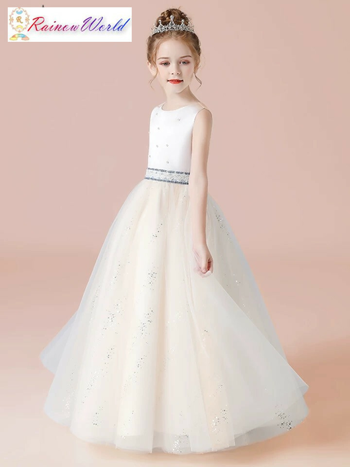 リングガール フラワーガール 子供ドレス 結婚式 子どもドレス キッズドレス ジュニア キッズ ドレス ピアノ発表会 発表会 中学生 高校生 大人 豪華 発表会 子供ドレス ロング オーダー メイド 100 110 120 130 140 150 160cm セミオーダー ホワイト 2022年 新商品