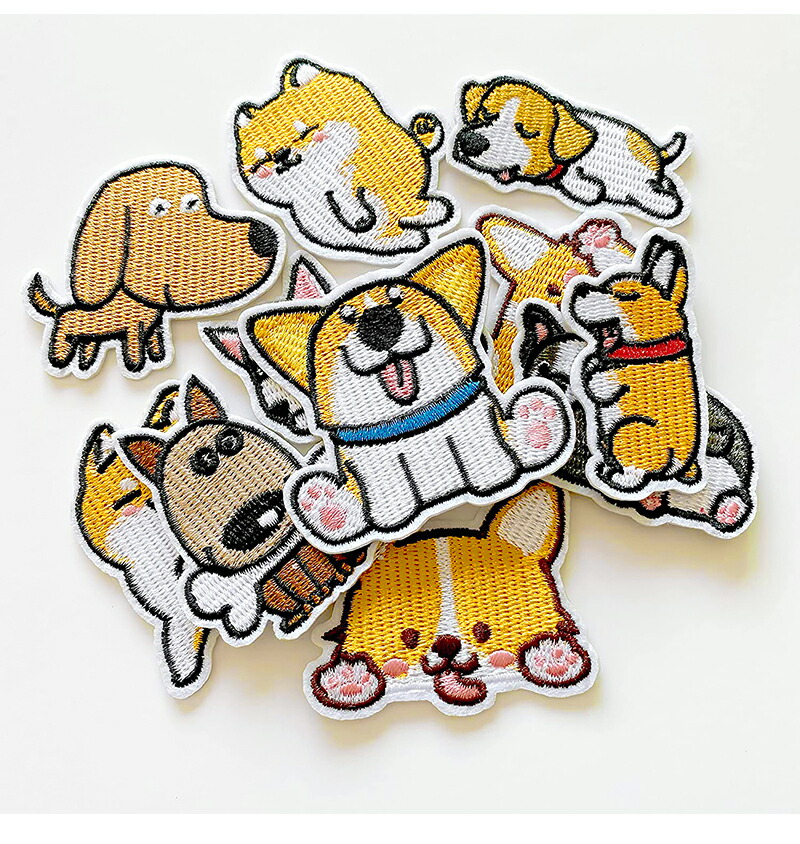 ワッペン アイロン アイロン接着 かわいい シンプル 刺繍ワッペン マーク 刺繍 服 セット アイロンワッペン グッズ