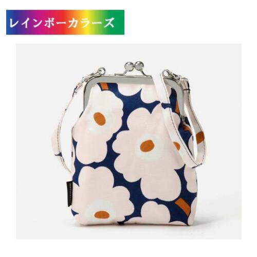 マリメッコ marimekko ポシェット ミニウニッコ ライトピンク マリメッコ ポシェット 北欧 フィンランド マリー テキスタイル ウニッコ ケシ ケシの花 花 プリント 雑貨 トラベル 旅行 ギフト おしゃれ かわいい|レインボーカラーズ
