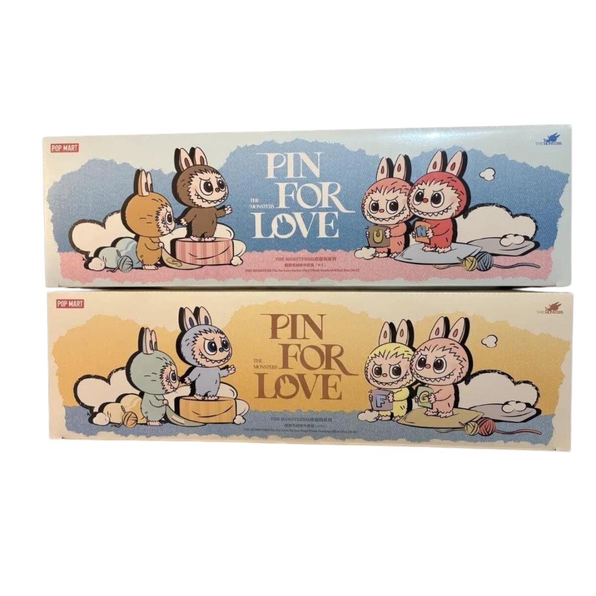 LABUBU らぶぶ THE MONSTERS PIN FOR LOVE ラブブ Labubu 活動力 活動力 POP MART ポップマート かしら文字 A～Z アソートボックス